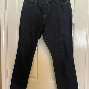 Old Navy Women's Dark Blue Skinny Jeans The Sweetheart 16 Short